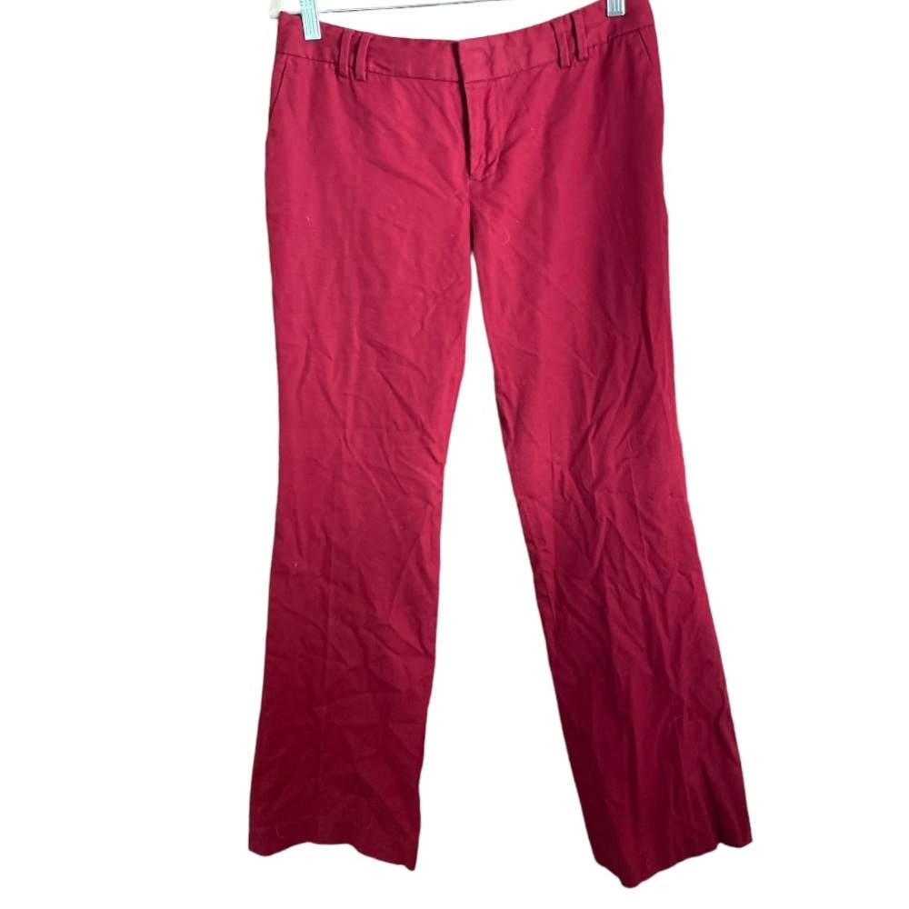 Banana‎ Republic Red Ryan Fit Bootcut Cotton Elastane Pants